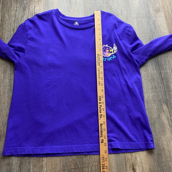 Disney‎ Store Asia Stitch Long Sleeve T Shirt Purple Graphic Top Women's Medium - Picture 9 of 9